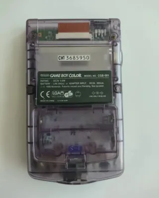 Nintendo Game Boy Color Morado + Wario Land