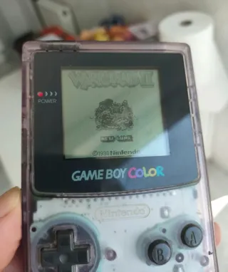 Nintendo Game Boy Color Morado + Wario Land