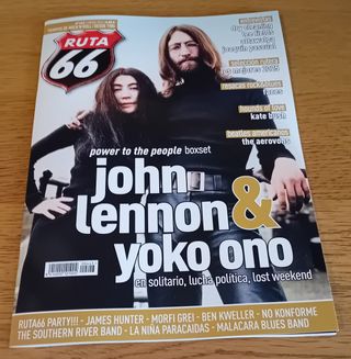 JOHN LENNON YOKO ONO RUTA 66 ESPAÑA REVISTA