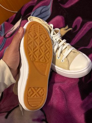 Converse Beige Plataforma