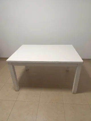 Mesa de comedor blanca 130x90x75