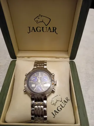 Reloj Jaguar Hombre Cronógrafo Azul/Plata.