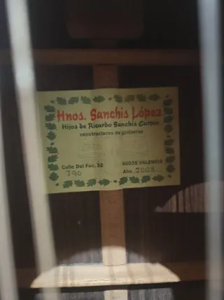 Guitarra Clásica Hnos. Sanchis Lopez