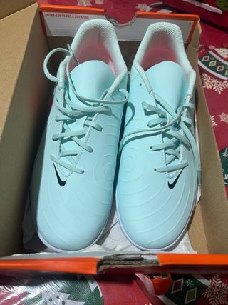 Scarpe da futsal Nike turchese e bianche