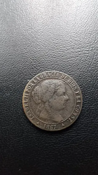 1 Céntimo sin OM 1867 Segovia