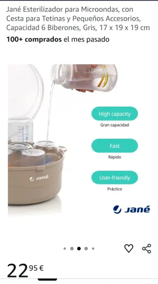 Esterilizador microondas Jané