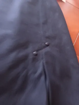 Gonna taglia comoda in lana blu