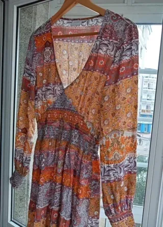 Vestido boho estampado