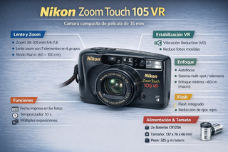 Nikon Zoom Touch 105 VR | Fotocamera 35mm | Prezzo ridotto