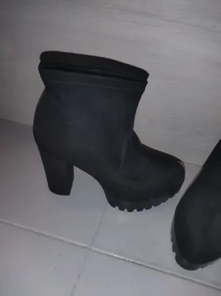 Botines negros tacón plataforma
