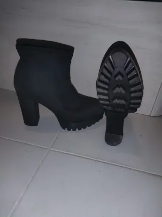 Botines negros tacón plataforma