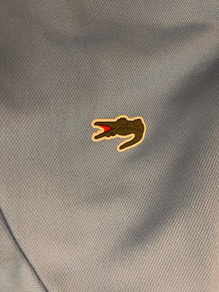 Chaqueta deportiva Lacoste verde y blanca