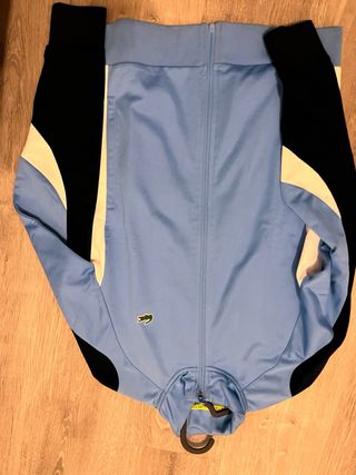 Chaqueta deportiva Lacoste verde y blanca