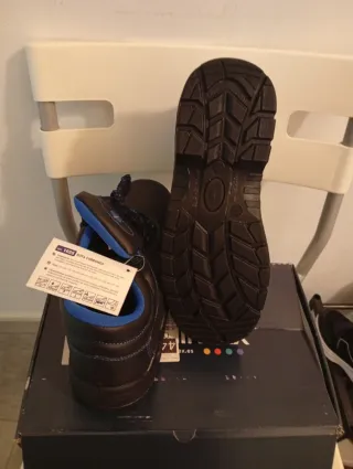 Zapatos de seguridad hombre negros y azules