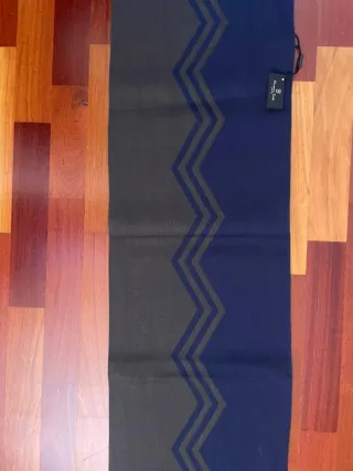 Bufanda Massimo Dutti Azul y Gris