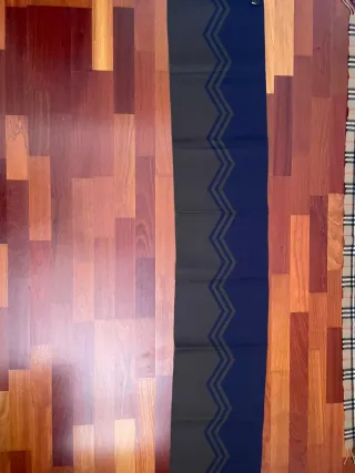 Bufanda Massimo Dutti Azul y Gris