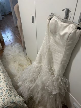 Vestido de Novia Blanco Roto Talla 36.