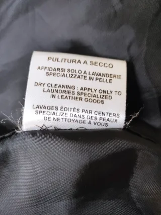 Giacca primavera vera pelle nera donna