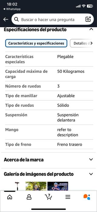 Patinete Scooter Plegable 3 Ruedas