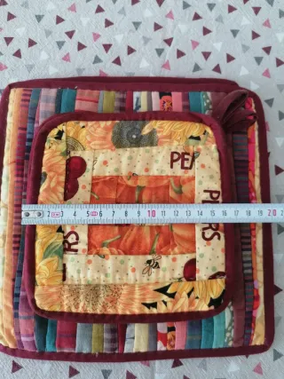 2 Pares Agarraderas Patchwork