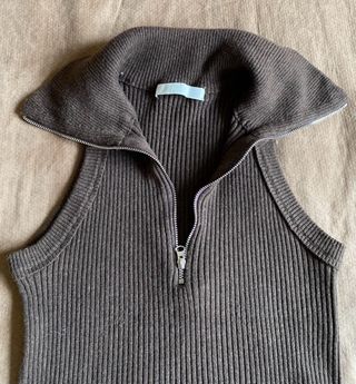 Jersey marrón sin mangas Coline talla única