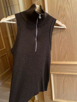Jersey marrón sin mangas Coline talla única
