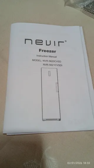 NUEVO Congelador Nevir Blanco 272 litros