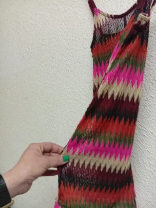 Mono translúcido de punto multicolor Talla M