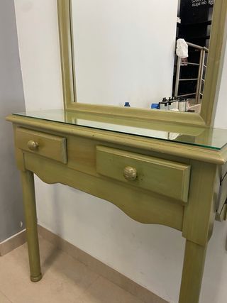 Tocador vintage madera