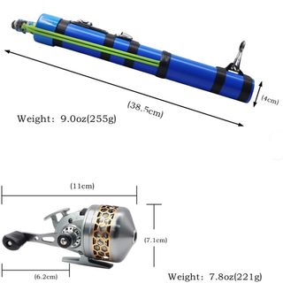 Fionda pesca professionale con mulinello