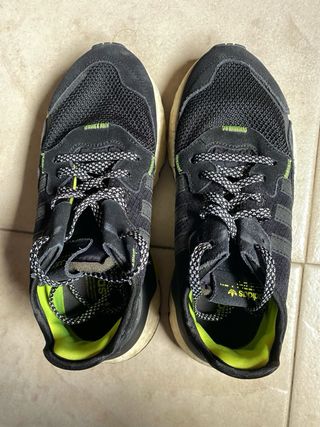 Zapatillas Adidas Negras y Verdes