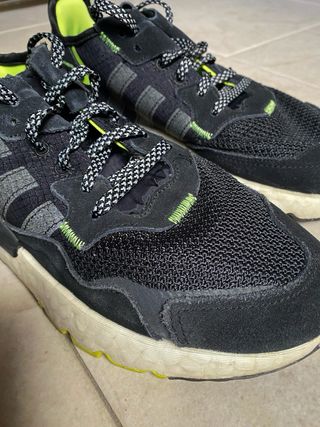 Zapatillas Adidas Negras y Verdes