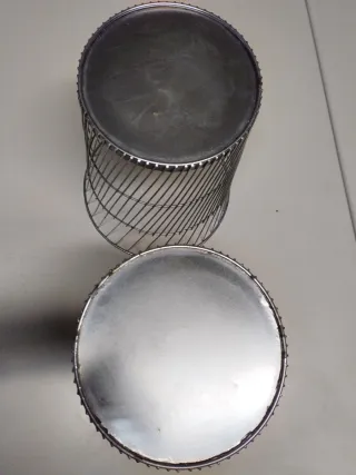 2 Papeleras cesta oficina vintage