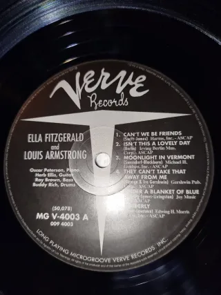 LP Ella and Louis Jazz Verve