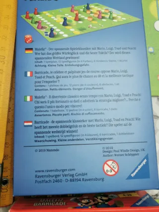 Super Mario Malefiz Barricade gioco da tavolo