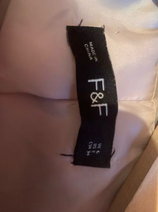 Plumas beige F&F Talla 34