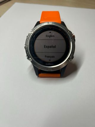 Garmin Fenix 5 47mm, Plata/Cris Granito