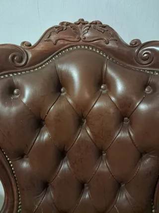 2 Poltrone Vintage Pelle Arte Povera