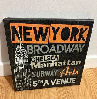 Set de 3 cuadros Londres, Nueva York, París.