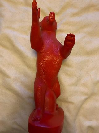 Escultura Teddy Ottmar Hörl Roja 36cm