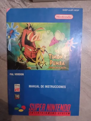 Timón y Pumba Juegos en Selva SNES PAL