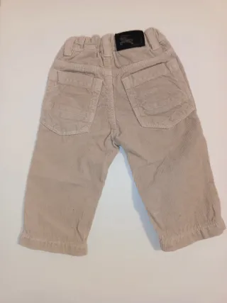 Pantaloni velluto Burberry bimbo 12 mesi