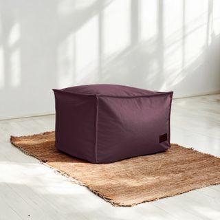 Poggiapiedi in velluto persiano - 50x40x30 cm