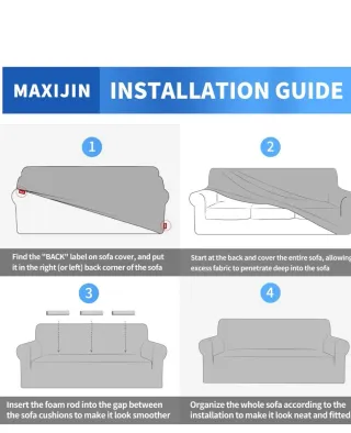 Funda Sofá MAXIJIN 3 Plazas azul marino