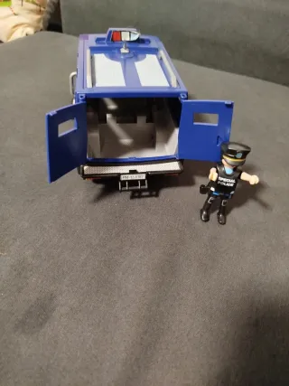Lote Playmobil Coche Policía y Figura