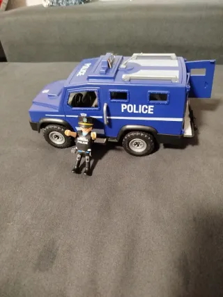 Lote Playmobil Coche Policía y Figura