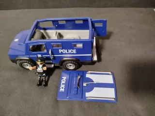 Lote Playmobil Coche Policía y Figura