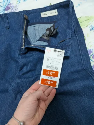 Zara Jeans Campana Azul