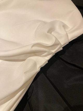 Conjunto fiesta top blanco y falda negra