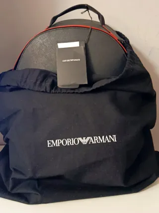 Mochila Emporio Armani Negra y Roja